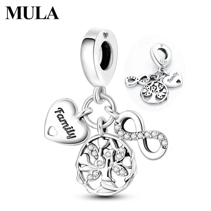 Mula Sterling Silver Charm Eternal