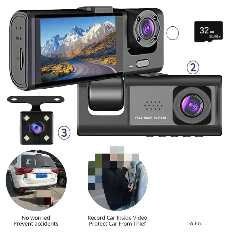 Car Dash Cam - IR Night Vision Loop DVR - Y30B-no card product image