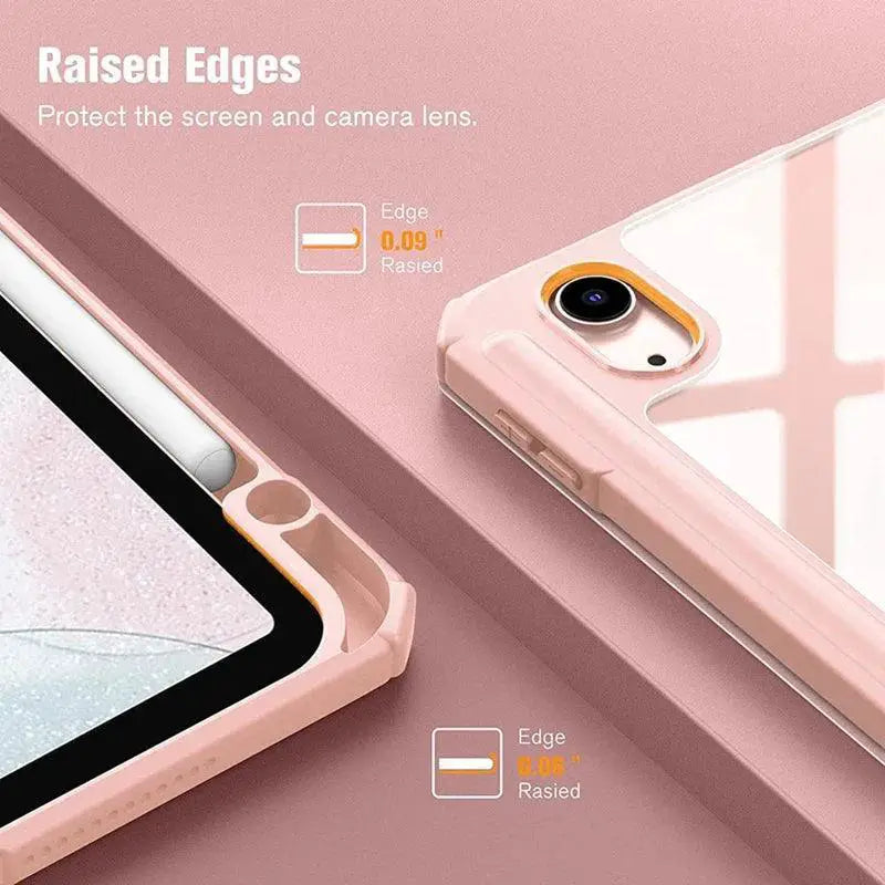Smart Clear Leather Case For iPad Air Stylish And Protective