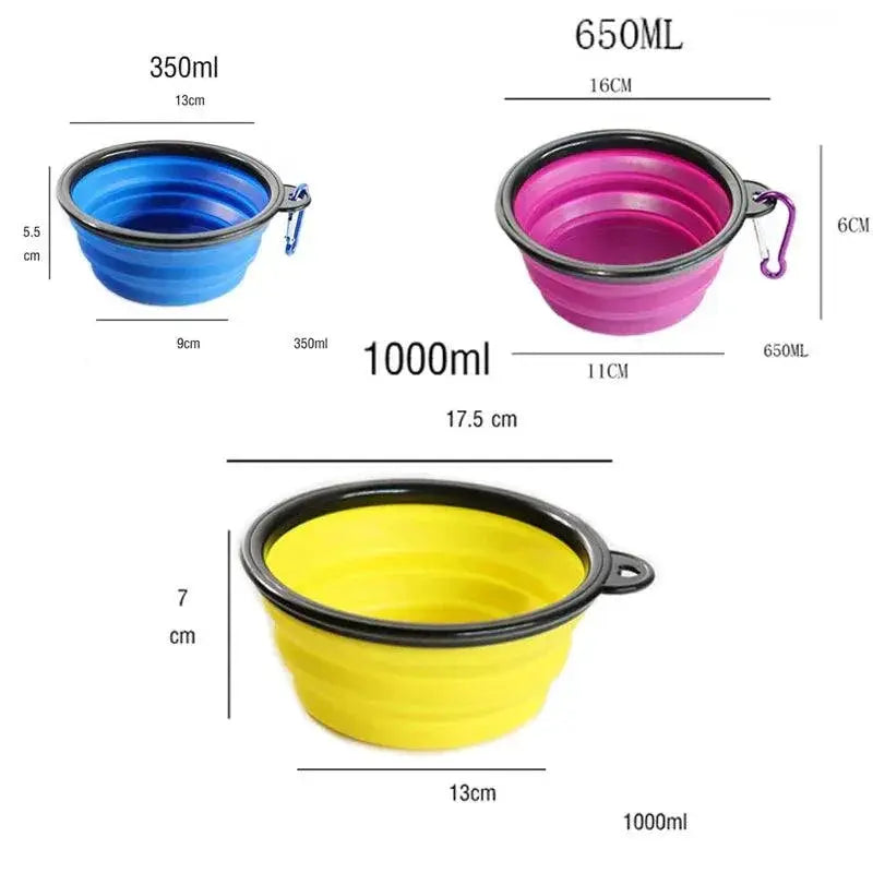 Large Collapsible Pet Bowl Portable Travel Dish for Pets