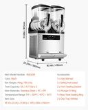 SucceBuy Commercial Slushy Machine Frozen Drink Machine Cups