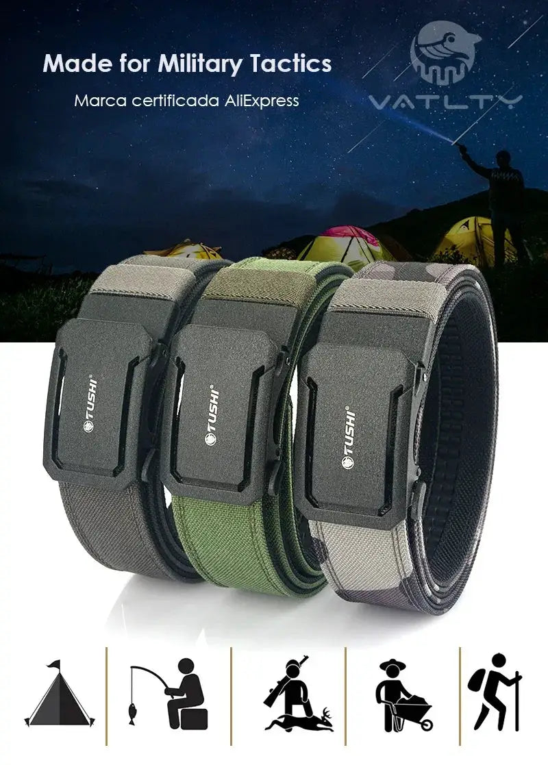 Durable Military Belt for Men with Gear — product view 13