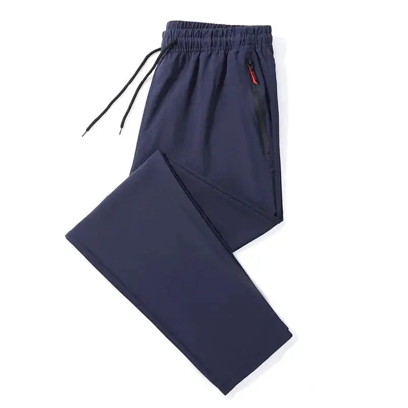 Men's Casual Pants Straight Slim Fit Elastic Waist Jogger - OurLum.com