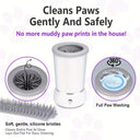 Usb Rechargeable Dog Paw Cleaner With Detachable Massager