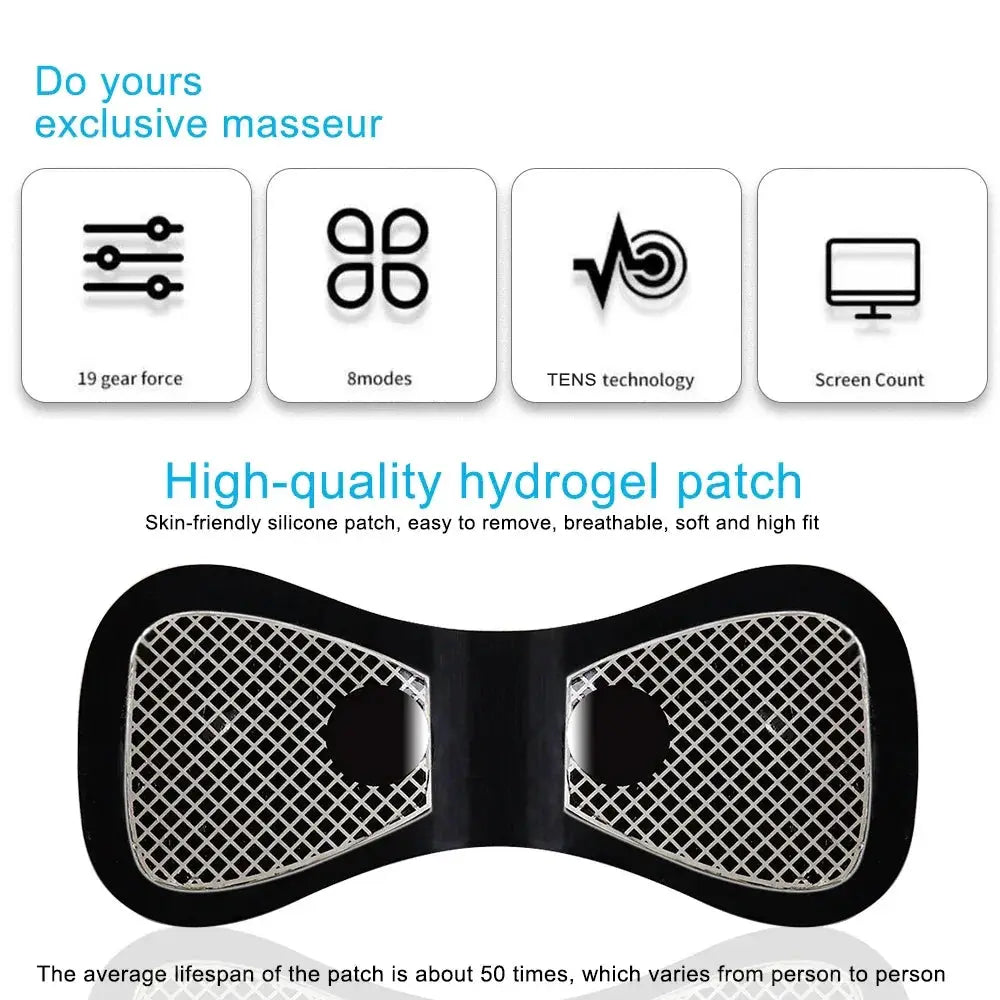 2 3 4Pcs Electric Smart Neck Massager Set 8 Modes 19 Levels