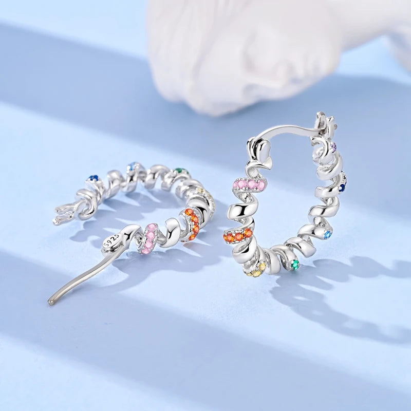 Mula Sterling Silver Hoops Earrings