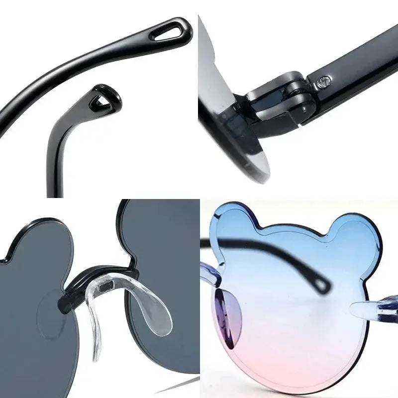 Adorable Cartoon Bear Kids Sunglasses UV400 Protection