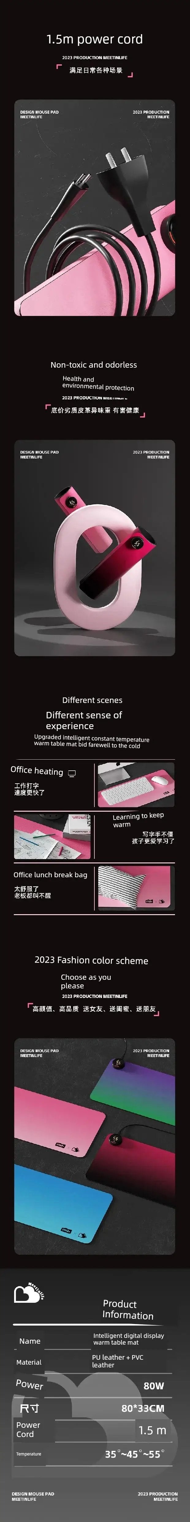 Heated Desk Mat for Gamers in Winter — product view 9