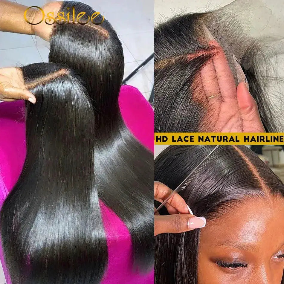 Glueless Transparent Lace Front Wig Premium Human Hair