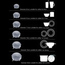 Reusable Silicone Stretch Lids for Airtight Food Storage