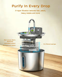 Cordless Stainless Steel Cat Water Fountain