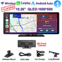 Universal 10.26 Inch 4K 360 Dash Cam With Wireless CarPlay Android Auto Hooks