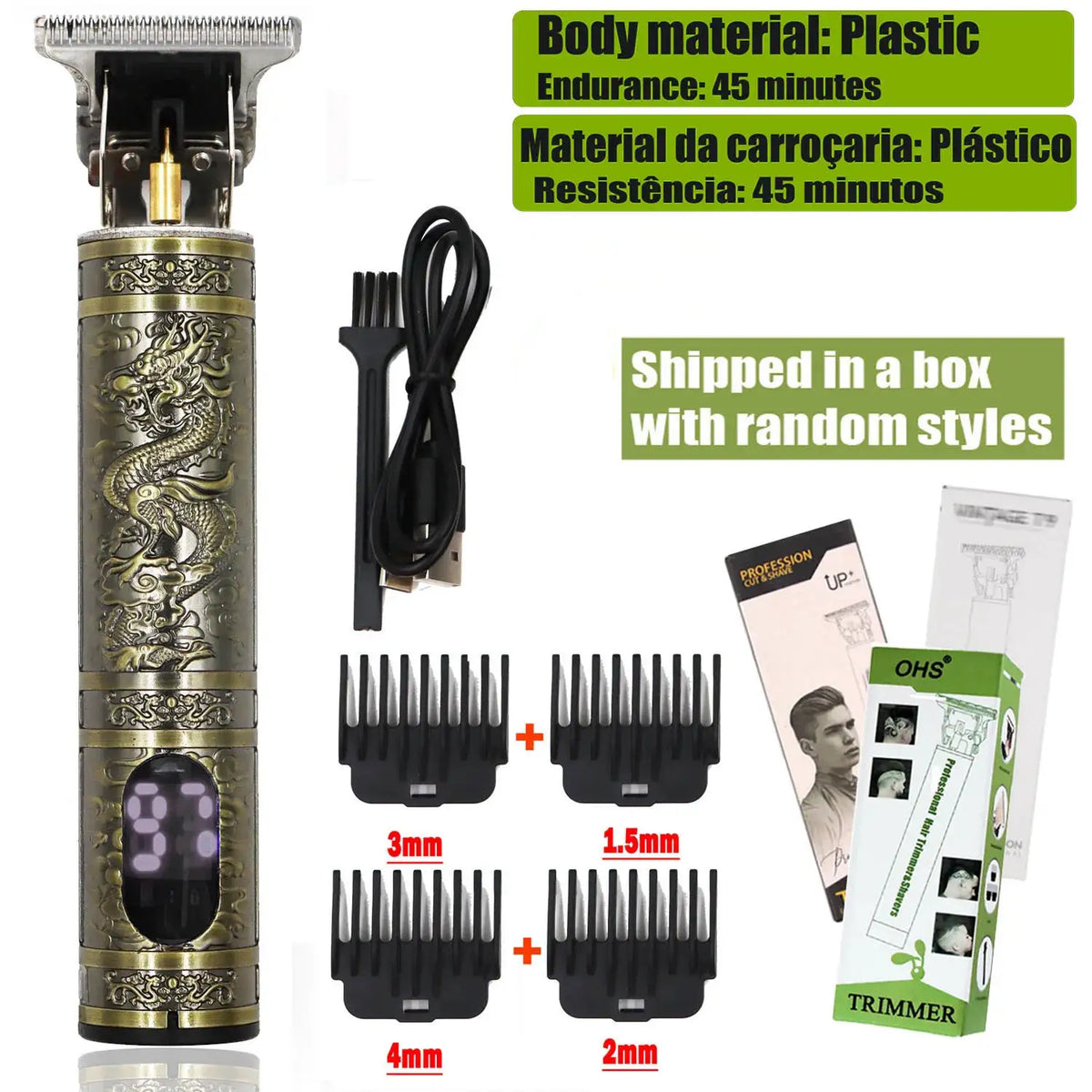 Hair Clippers - Precision Titanium Blades — product view 11