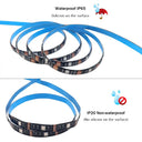 Battery Powered RGB LED Strip 5V 5050 30LEDs/m with 24Key Remote Backlight Kit