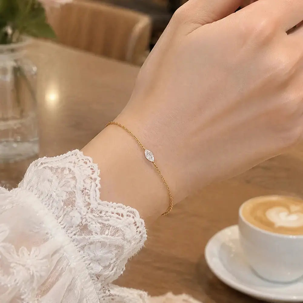 Moissanite Jewelry in Sterling Silver Delicate — product view 2