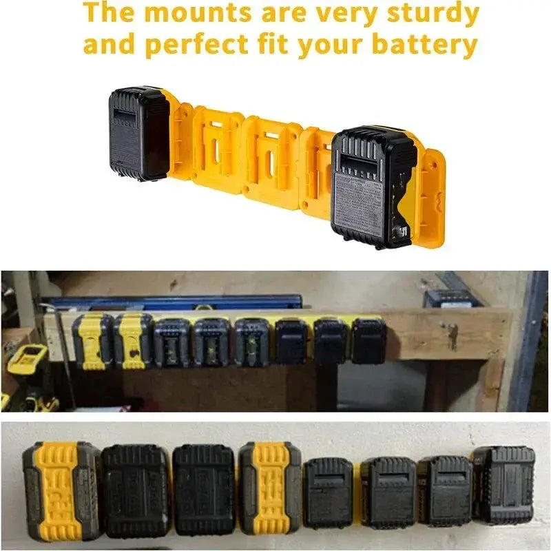 2 5 10 Pack Battery Holder Storage Rack For 18V 20V Tools