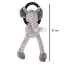 Dog Plush Squeaky Chew Toy for Clean Teeth and Play