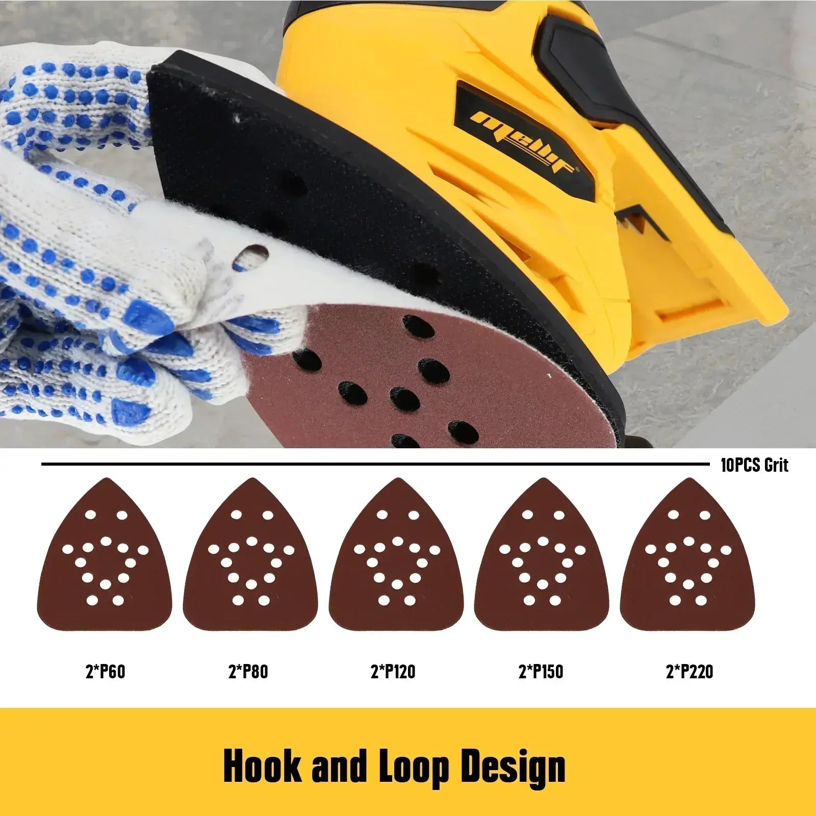 Compact Cordless Detail Sander for 18V 20V Max Tools