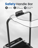 Quiet Under Desk Walking Pad Treadmill With Incline And Handrail