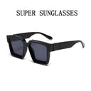 Unisex Luxury Retro Square Sunglasses with UV400 Protection