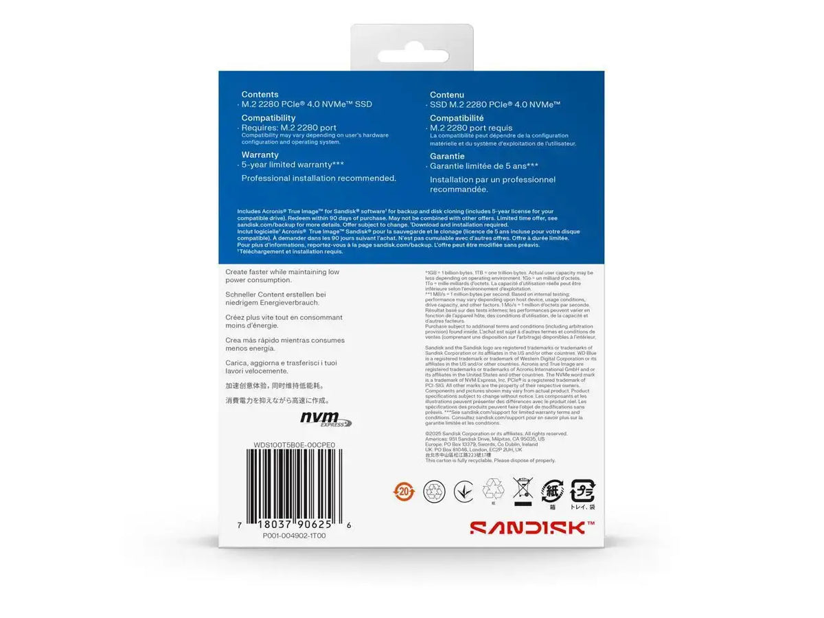 WD Blue NVMe PCIe SSD — product view 7