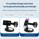 Magnetic Wireless Charger - 3in1 Fast Charging