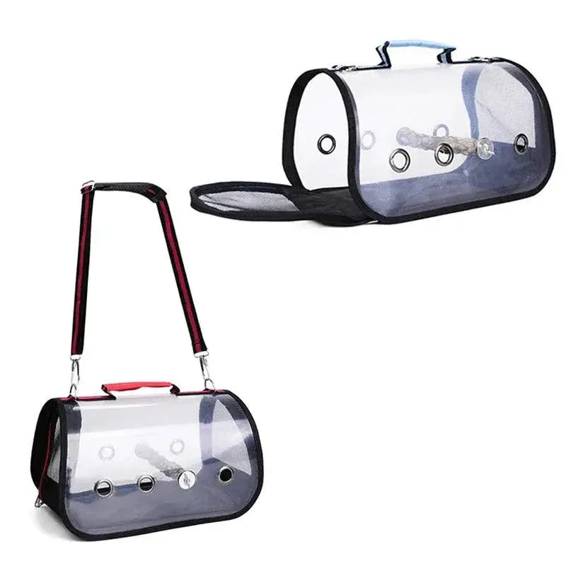 ClearView Transparent Parrot Carrier Bag for Travel Easy