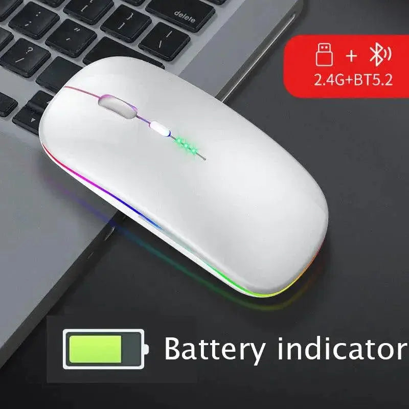 Bluetooth Wireless RGB Gaming Mouse for Laptop PC Mac