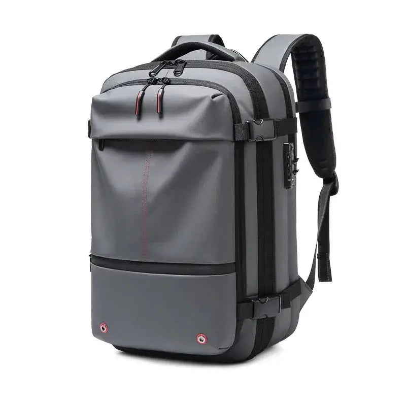 Men Travel Backpack Vacuum Compression 17 Inch Laptop Bag
