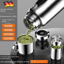 Stainless Steel Thermos With Temperature Display Large Capacity Keeps Drinks Hot