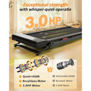 12 Level Incline Walking Pad Treadmill Under Desk Quiet Office