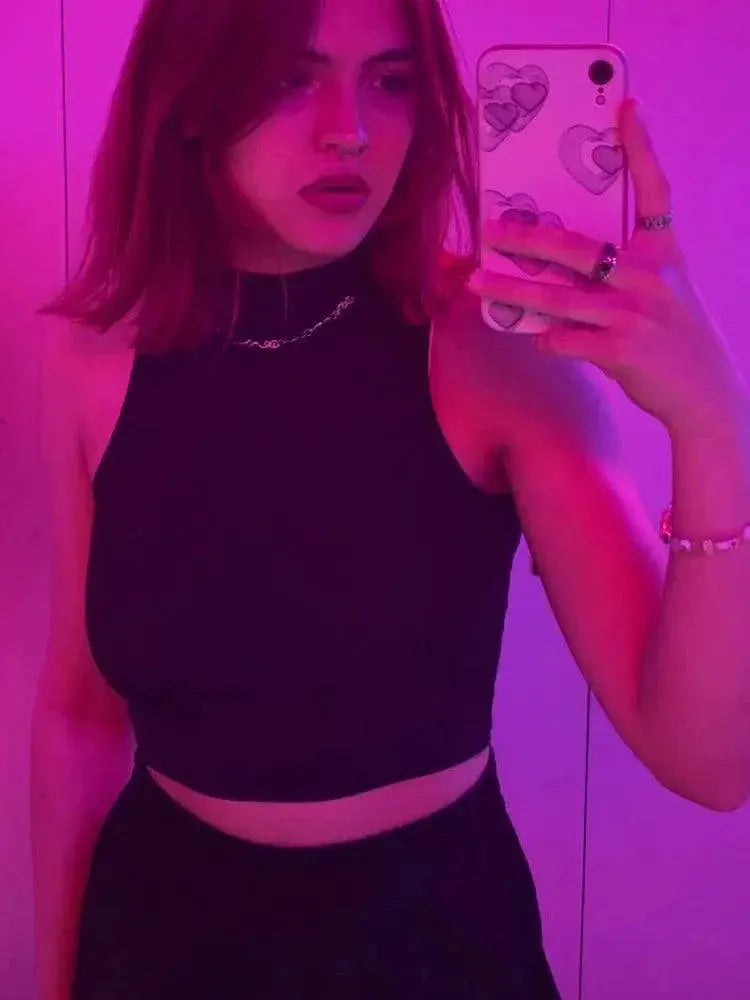 Chic Sleeveless Crop Top High Stretch Summer Essential