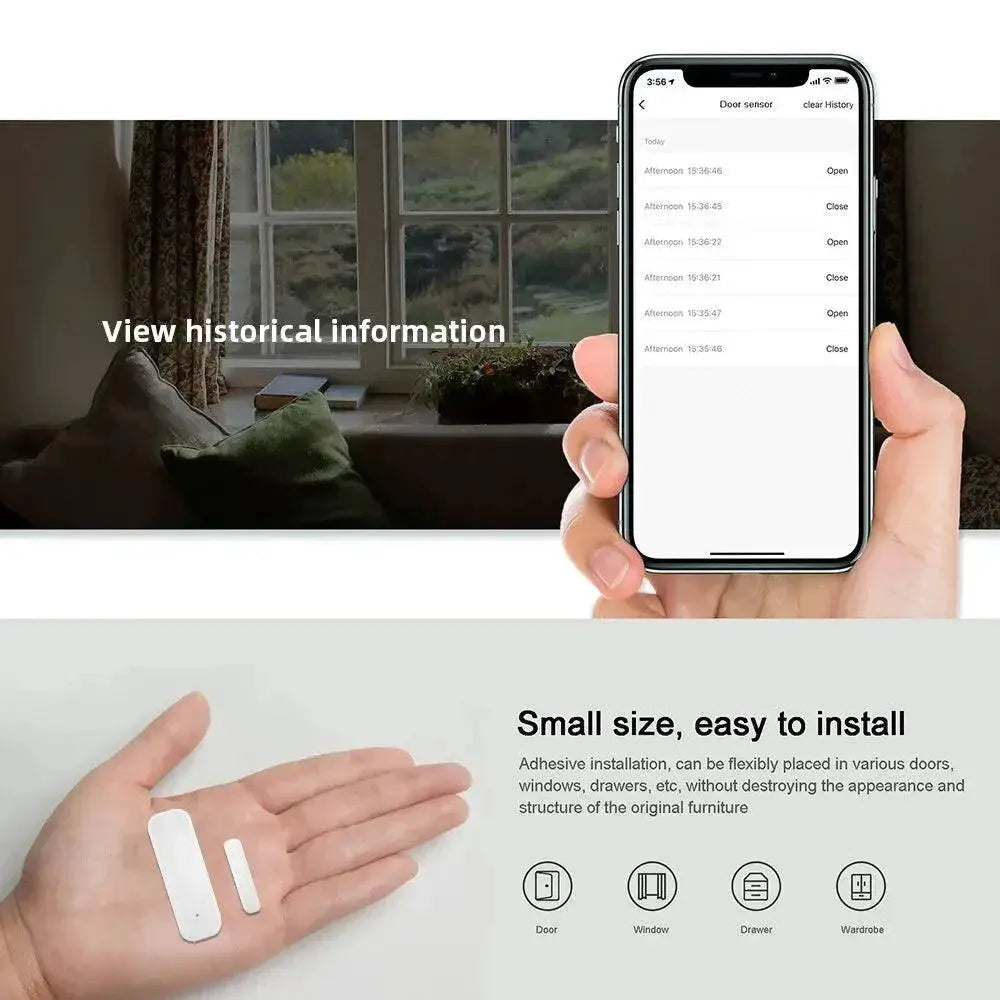 ONENUO Tuya WiFi Door Sensor Security Alarm For Smart Home