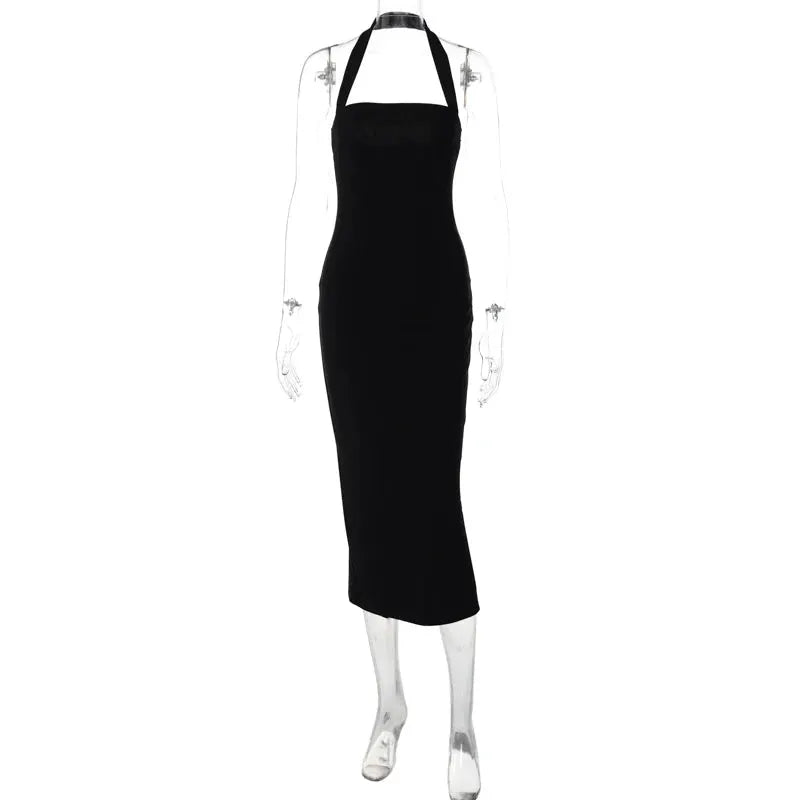 Flattering Halter Maxi Dress for Prom — product view 8