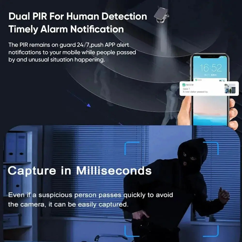 Solar Security Camera 4K Crystal Clear Surveillance Solution