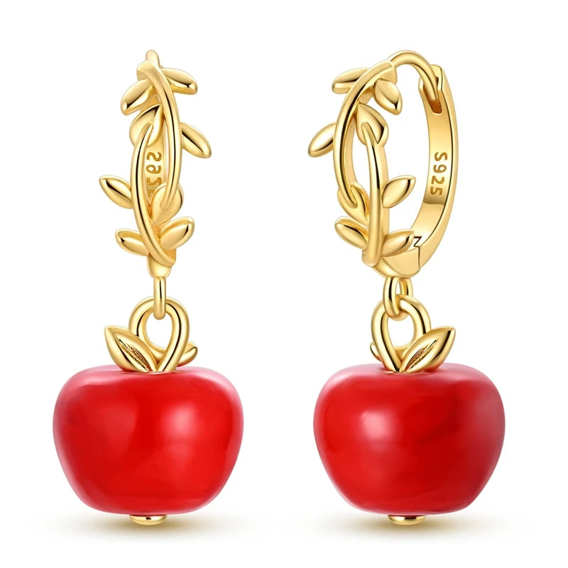 Sterling Silver Women's Earrings Golden