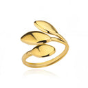 Luxury Gold Stainless Steel Rings Elegant Jewelry Set for All