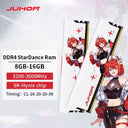 JUHOR Memoria Ram DDR4 8GB 16GB 3200MHz 3600MHz DIMM Gaming
