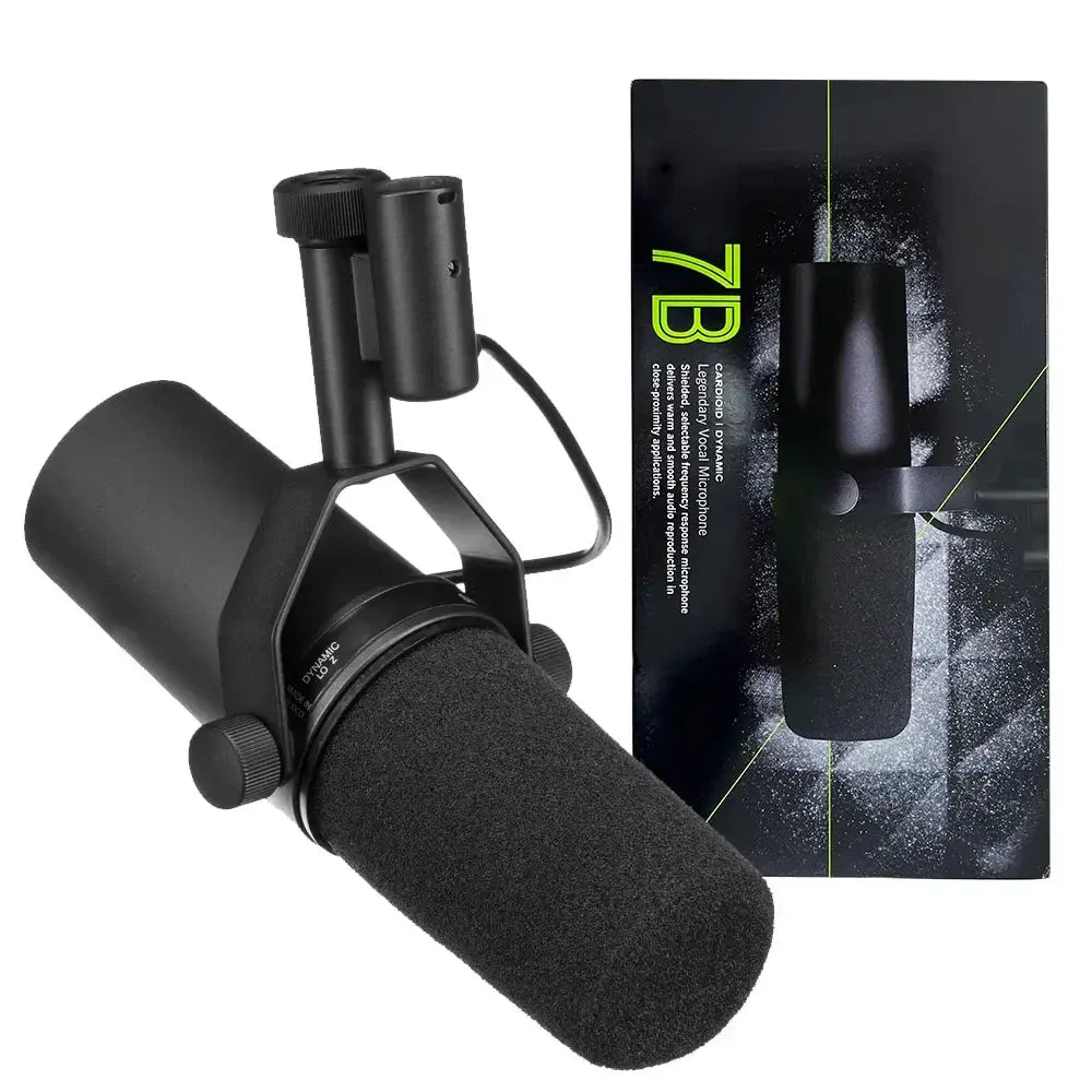 Shure SM7B Dynamic Microphone Podcast Studio Set Black Metal