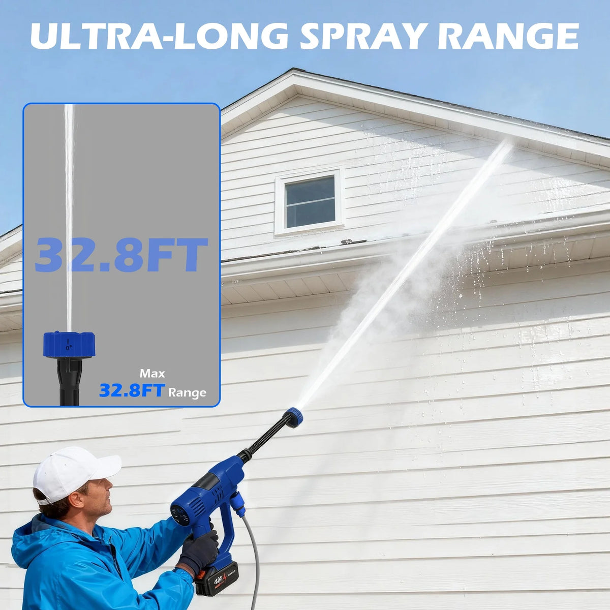 Portable Cordless Car Washer High Pressure Spray Water Gun — product view 8