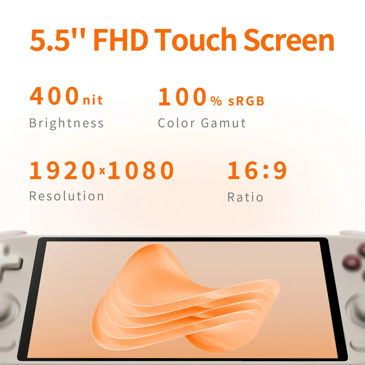 MANGMI AIR X Handheld Game Console Qualcomm Snapdragon 662 5.5'' Touch screen Android 14 15W Fast Charging RGB WIFI 5 5000mAh
