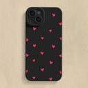 Black Love Heart Case - Durable Shockproof Cover
