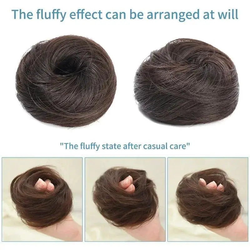 Effortless Volume Fluffy Seamless Bun Hair Accessory