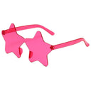 Frameless Star-Shaped Sunglasses for Cosplay and Fashion