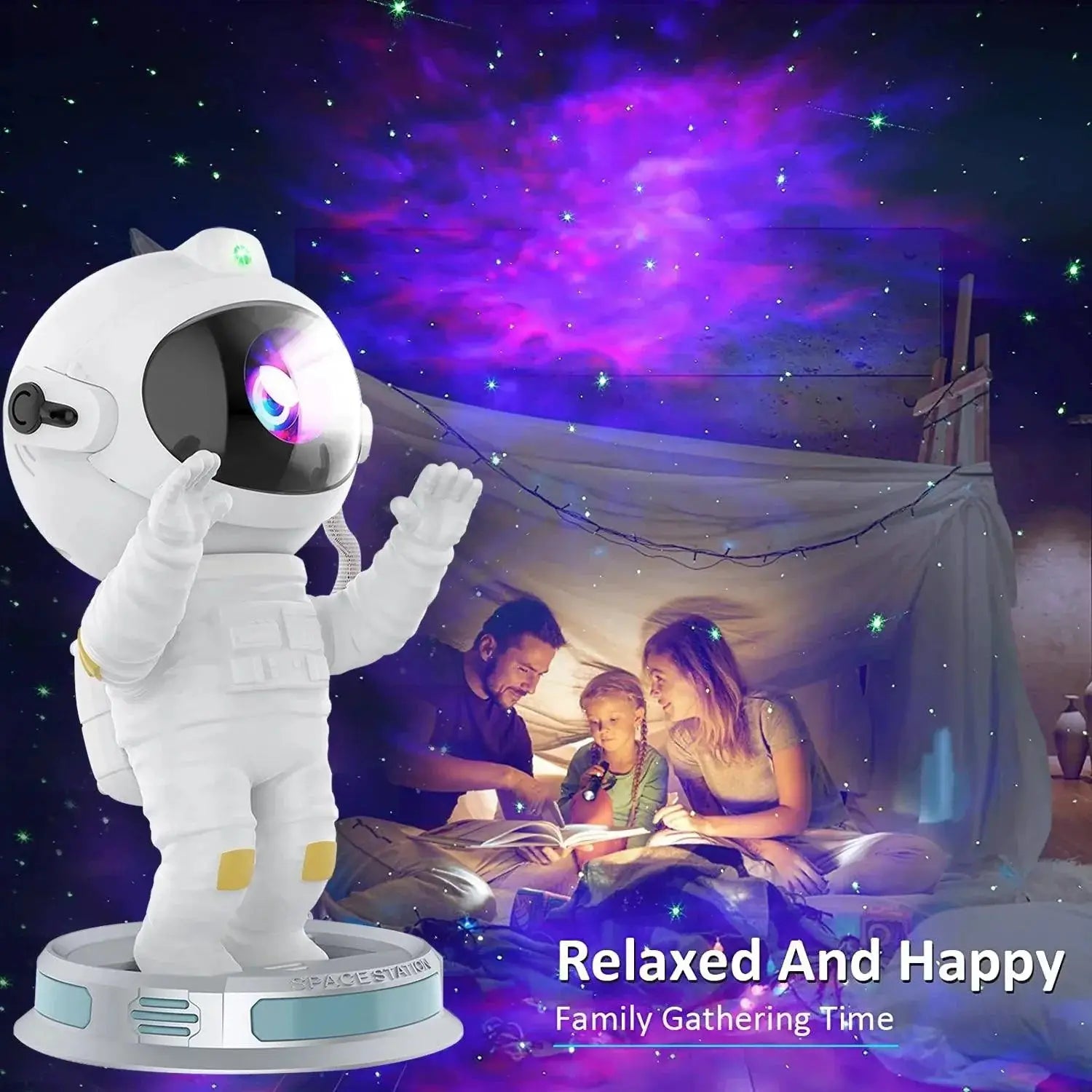 Astronaut Space Projector Galaxy Night Light Kids Decor