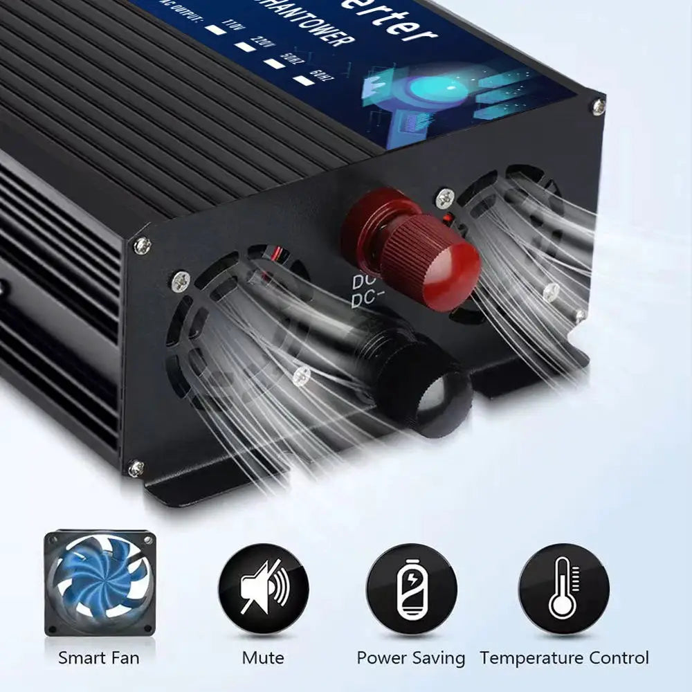 Pure Sine Wave Inverter 12V 220V/110V 1000W 1600W 2200W 3000W 4000W 5000W DC To AC Power Voltage Converter Car Solar Inverter