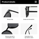 Stylish Retro Round Polarized Sunglasses with Leopard Frame