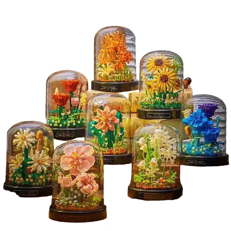 Flower Blocks for All Ages Creative Play — 490pcs