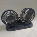 5V 12V 24V Car Fan Dual Head USB Adjustable Cooling Fan