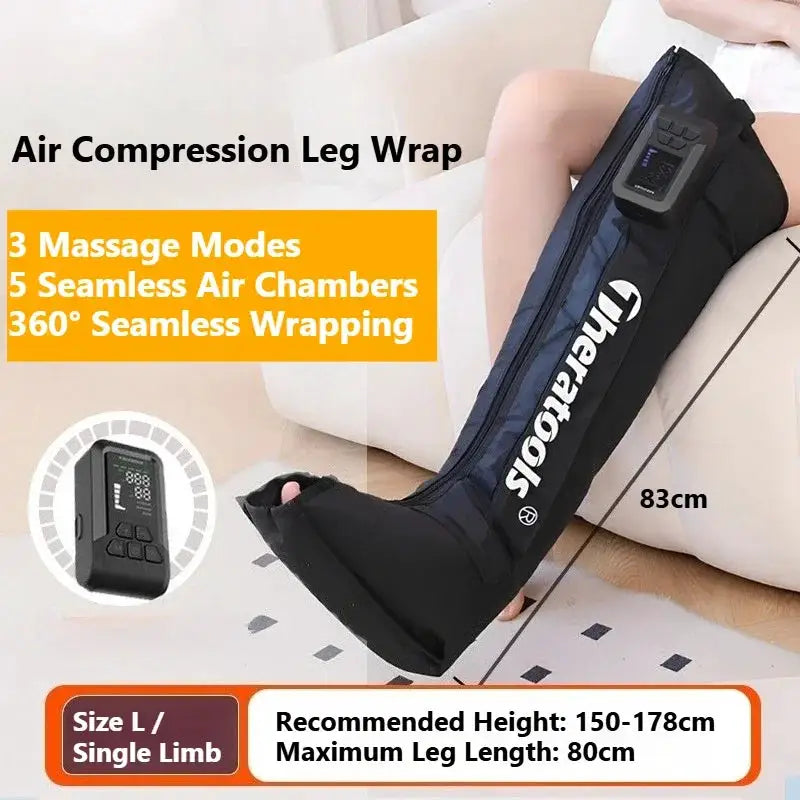 2026 New Arrival Cordless Legs and Feet Air Massage Therapy Recovery Boots Circulation Air Compression Full Leg Massager Machine